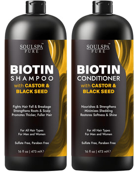 SOULSPA PURE front packaging showing the shampoo and conditioner benefits