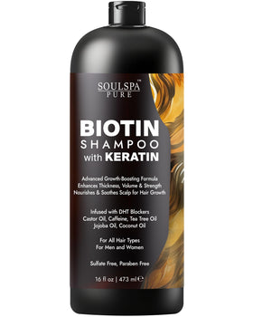 SOULSPA PURE front bottle view showing label and benefits