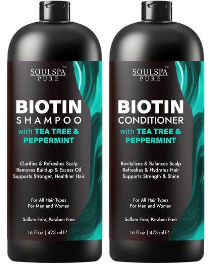 SOULSPA PURE front packaging showing both 16 fl oz bottles and benefits