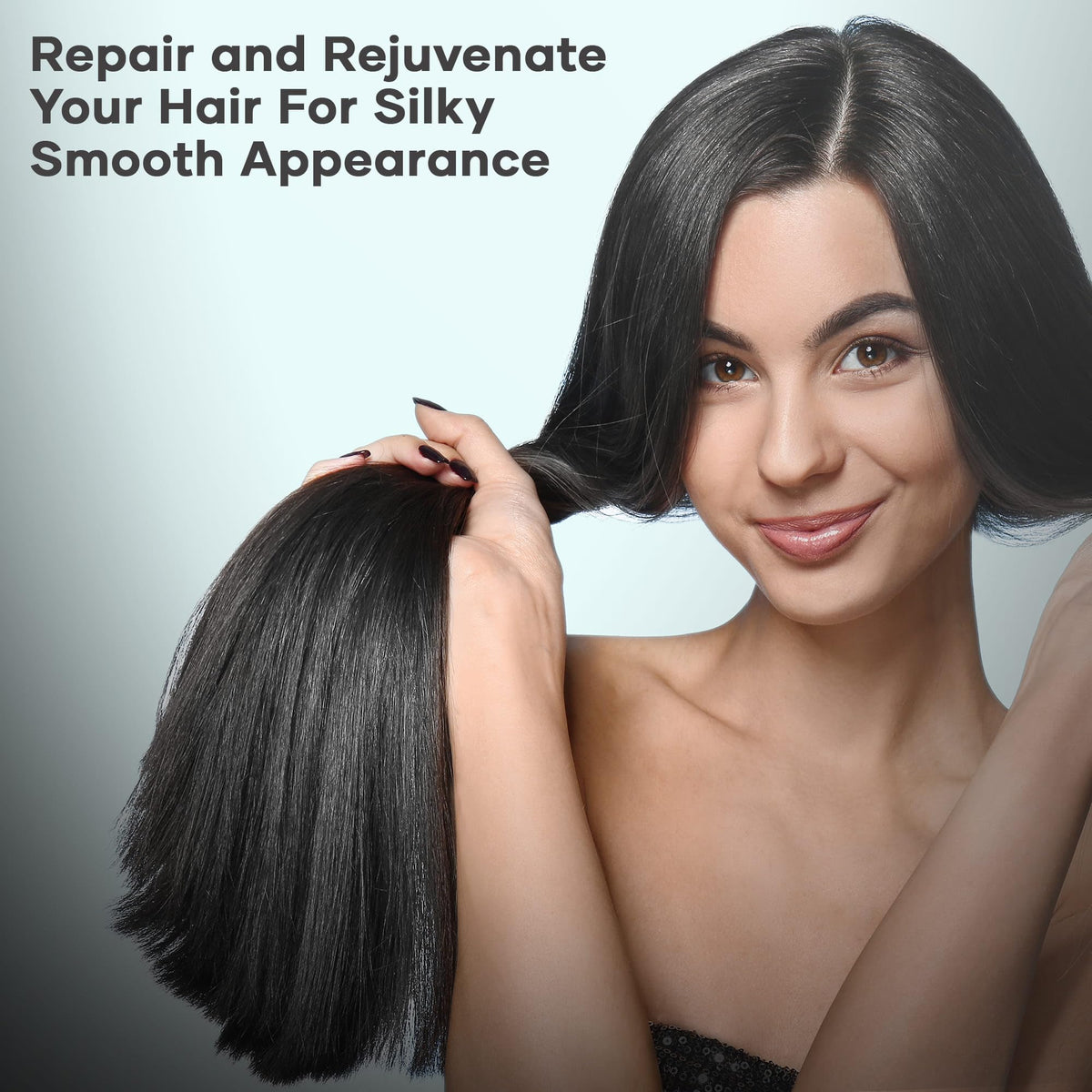 SOULSPA PURE conditioner applied in hair during routine for detangling benefit