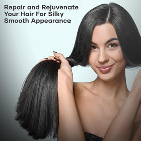 SOULSPA PURE conditioner applied in hair during routine for detangling benefit