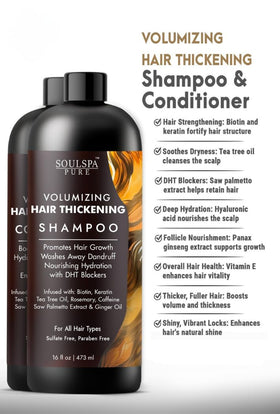 SOULSPA PURE shampoo pump close-up for easy dispensing and controlled use