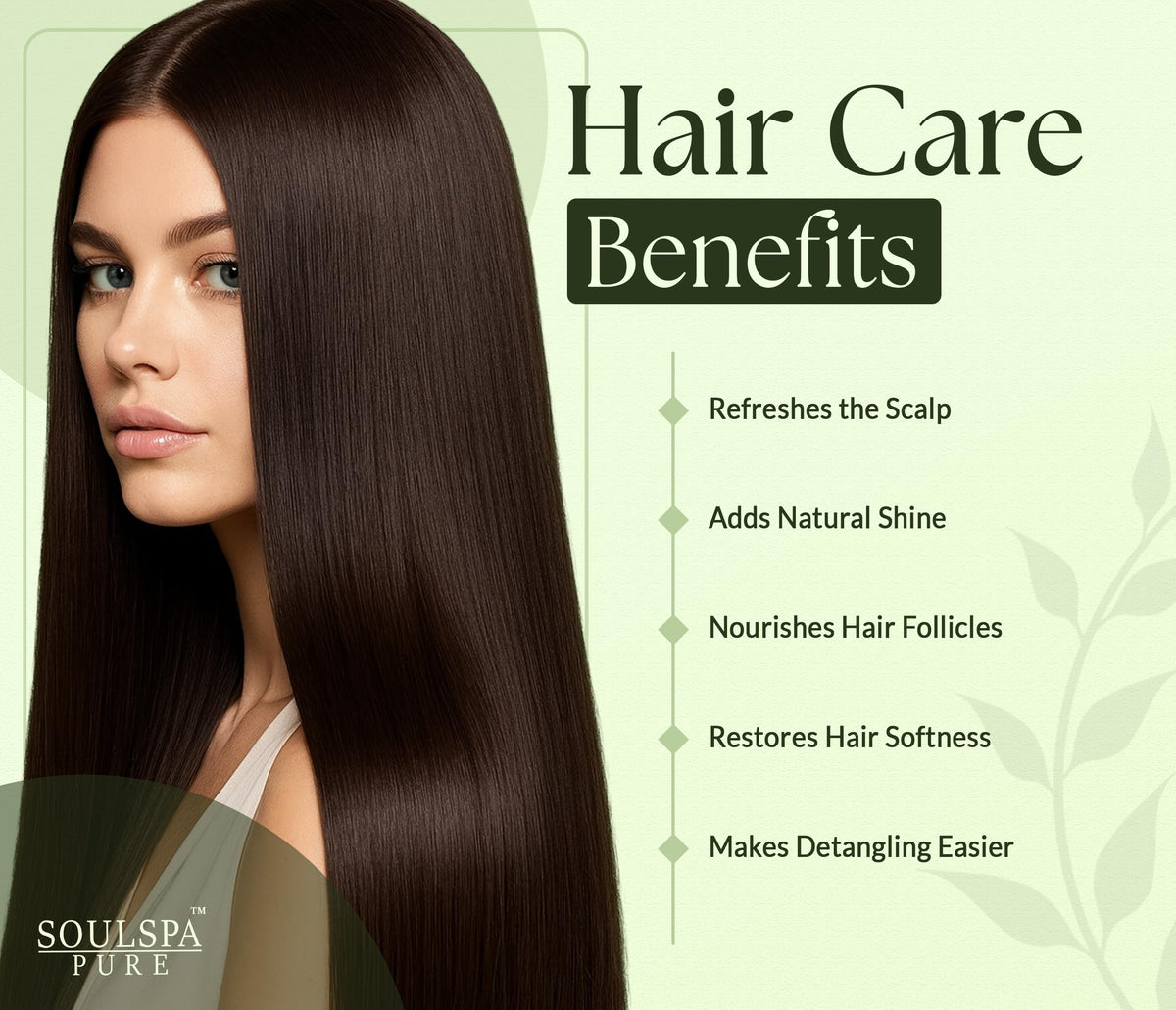 SOULSPA PURE shampoo lather texture showing lightweight foaming and cleansing
