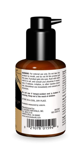 Source Naturals dropper dispensing serum, close-up texture for lightweight absorption benefit