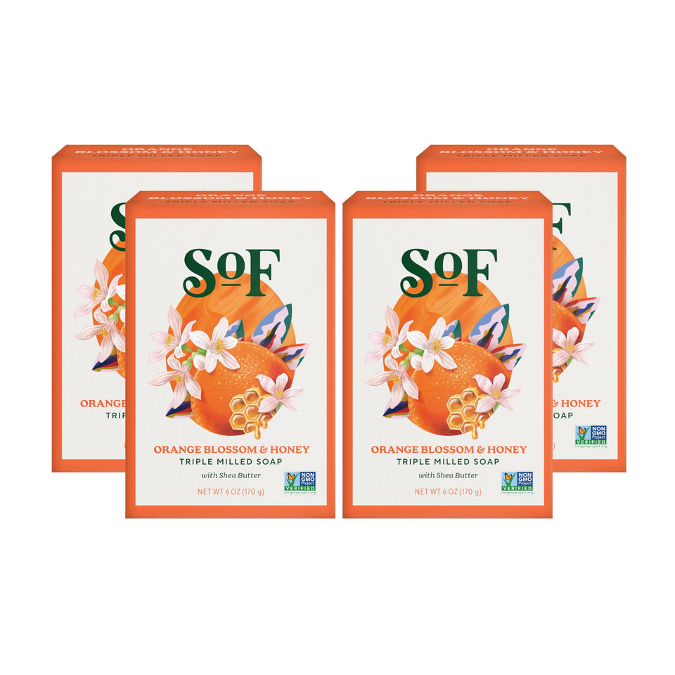 South Of France bar front packaging showing clean label and scent benefits
