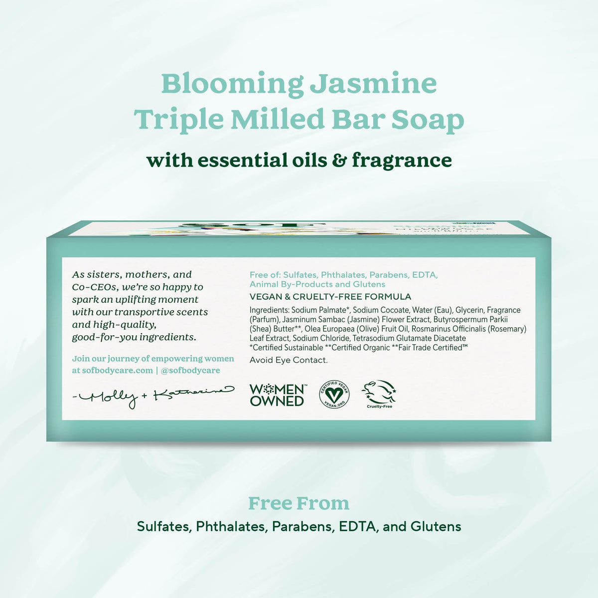 South Of France close-up of soap texture highlighting creamy triple-milled lather