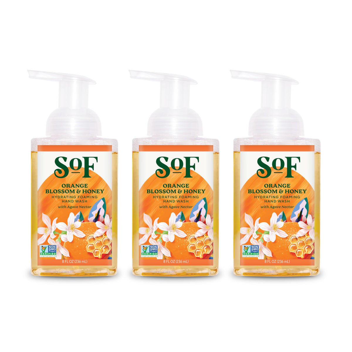 South Of France front packaging showing orange blossom honey scent and benefits