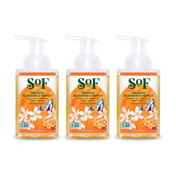 South Of France front packaging showing orange blossom honey scent and benefits