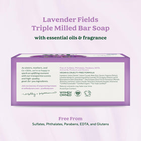 South Of France close-up of bar texture highlighting creamy lather