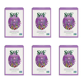 South Of France front packaging showing six lavender bars and benefits