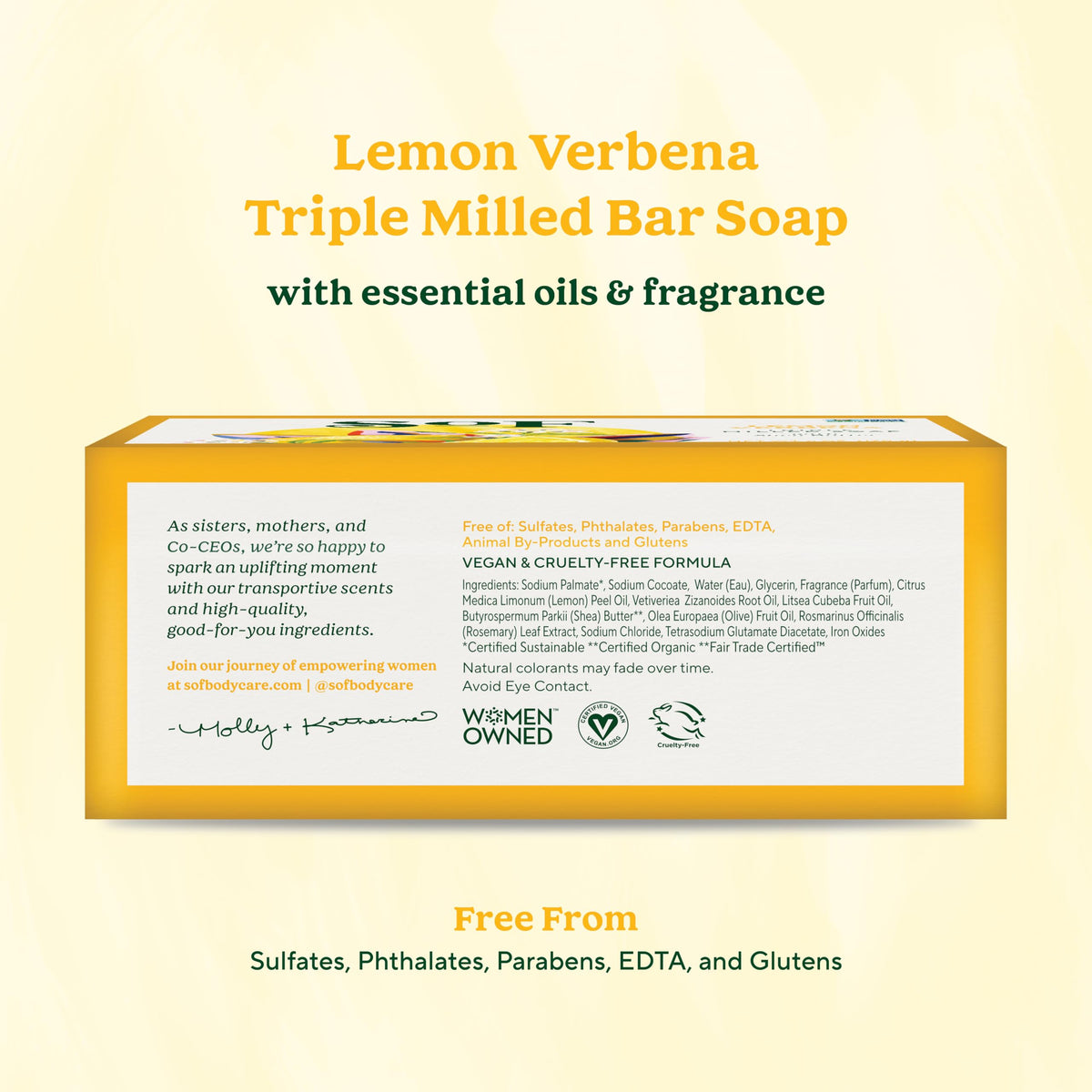South Of France close-up of bar texture highlighting creamy triple-milled lather