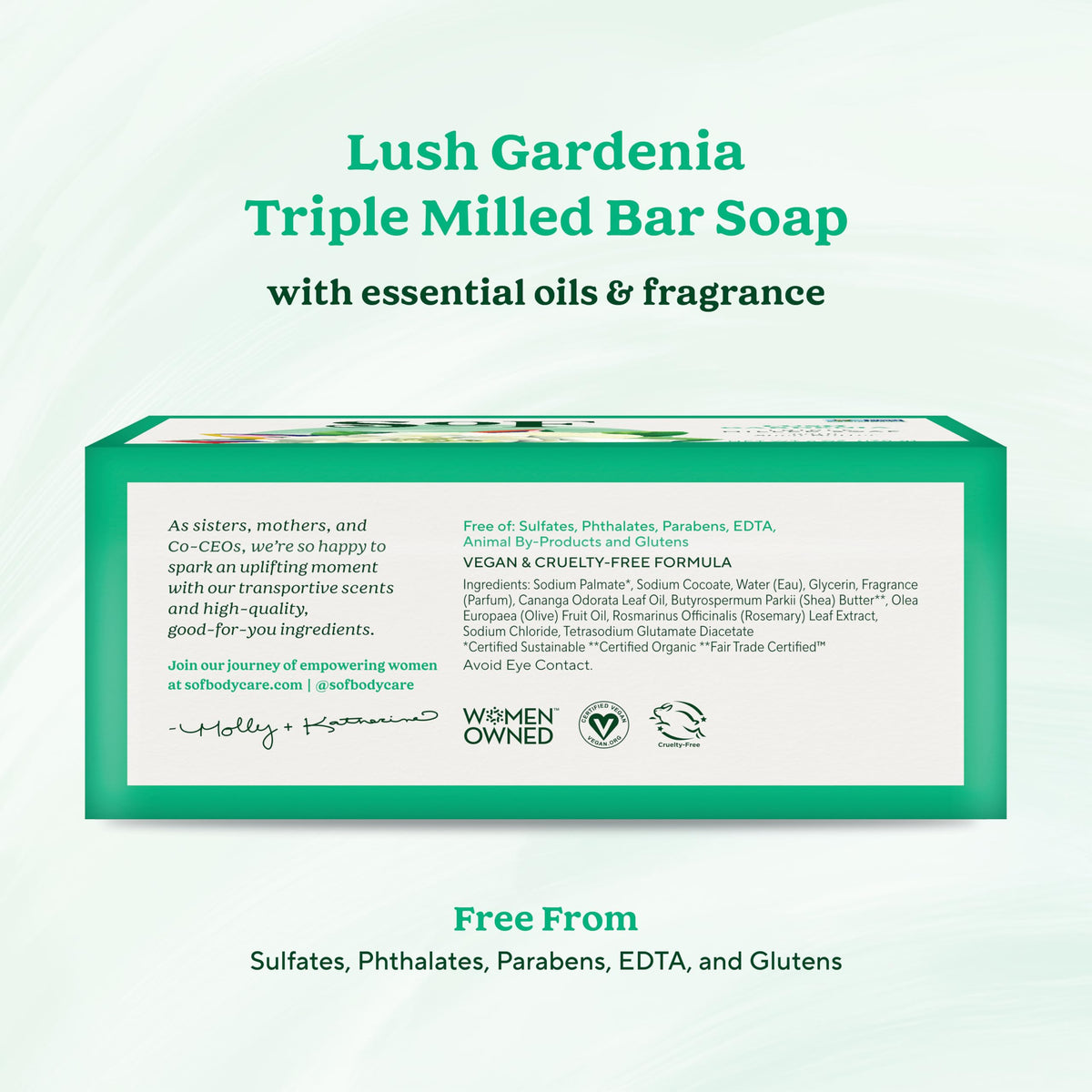 South Of France close-up of triple-milled soap texture highlighting creaminess