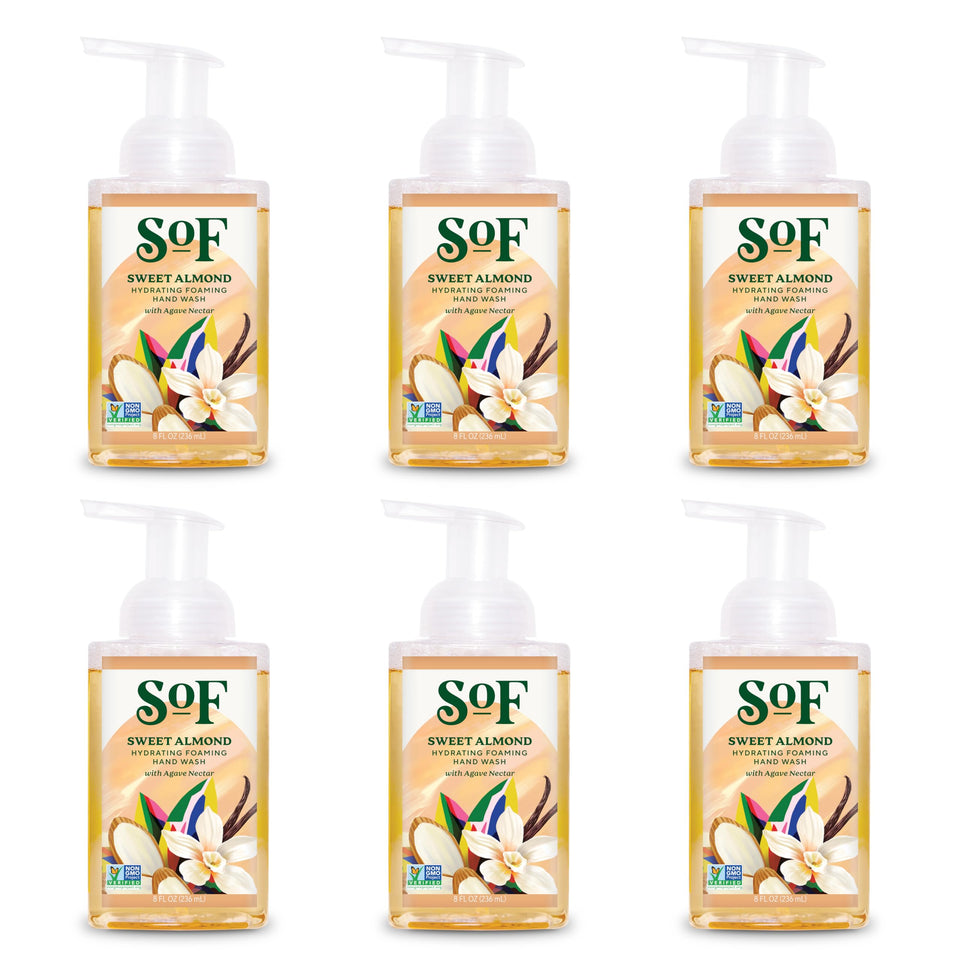 South Of France front packaging showing sweet almond scent and benefits