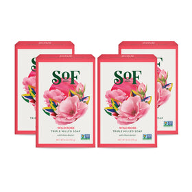 South Of France front packaging showing bar soap pack and brand, highlights lasting value