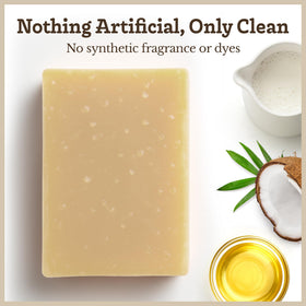 Southern Natural close-up of soap texture highlighting creamy lather benefit