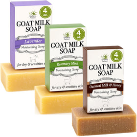Southern Natural front packaging showing three soap bars and gentle formula benefit