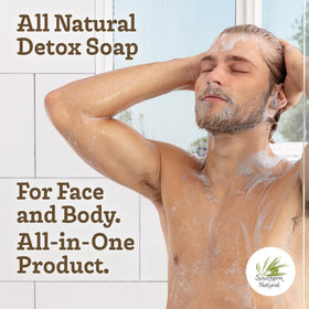 Southern Natural display of goat milk and oils illustrating moisturizing properties