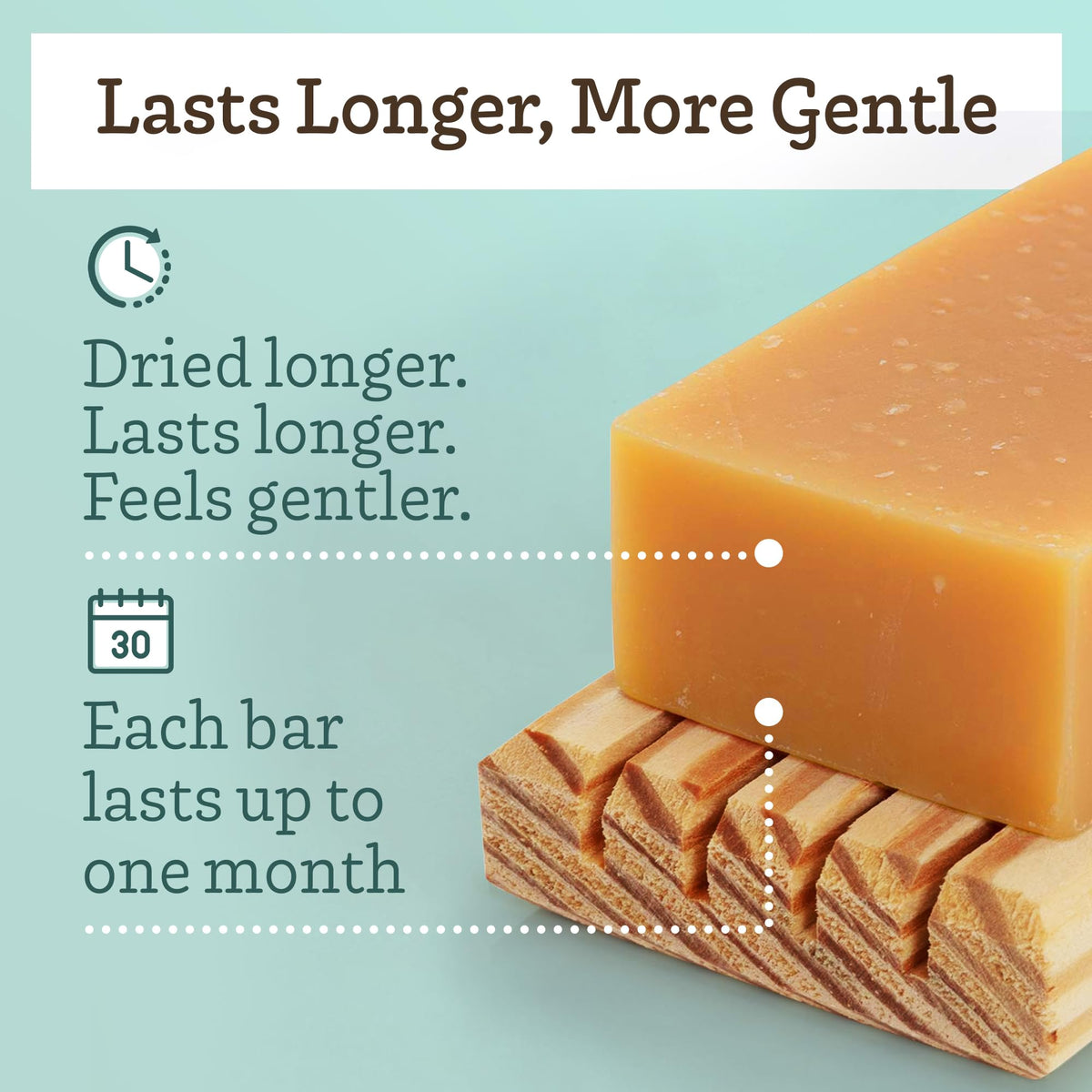 Southern Natural three bars stacked illustrating long-lasting bar benefit
