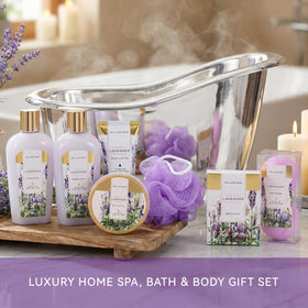 spa luxetique bubble bath being poured into tub offering long-lasting foam benefit