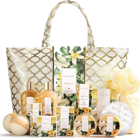 spa luxetique front packaging showing complete gift set and elegant presentation