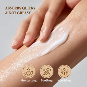 spa luxetique tube held in hand showing compact size and easy carry benefit