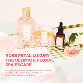 spa luxetique tote open with all spa items displayed for easy storage benefit