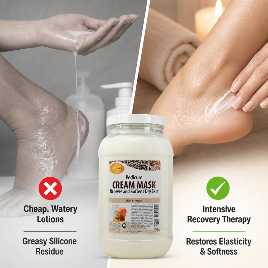 SPA REDI applied during a pedicure to soothe tired feet