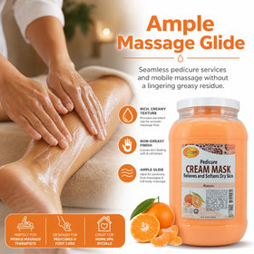 SPA REDI jar in hand to show 128 oz scale and long-lasting supply