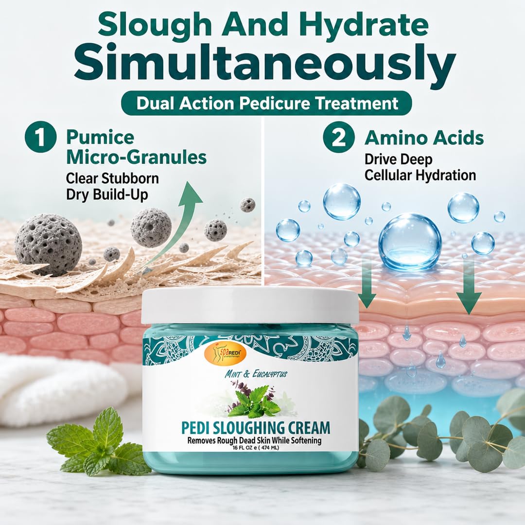 SPA REDI close-up texture with pumice grains for gentle exfoliation