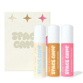 Space Camp front packaging showing three jumbo flavored tubes for value