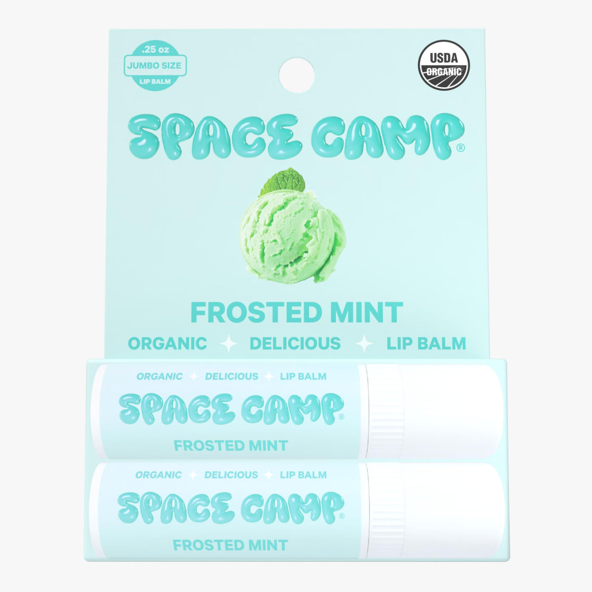 Space Camp open cap close-up showing smooth balm texture for easy application