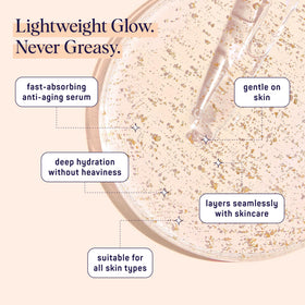 SpaLife serum placed among other products showing easy layering in routine