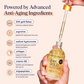 SpaLife dispensed serum texture on hand showing lightweight absorption benefit