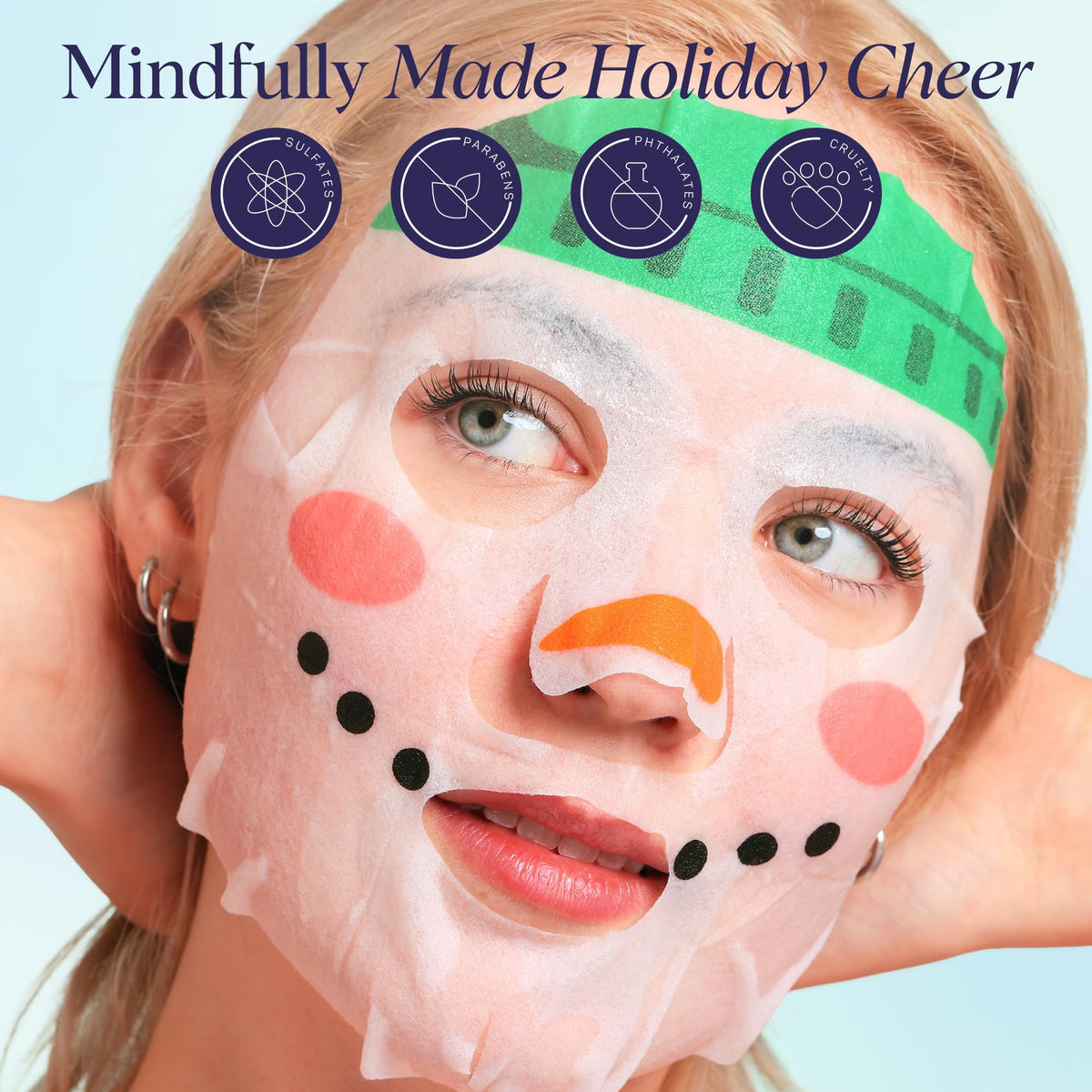 SpaLife holiday gift bag display with masks ideal for party favors