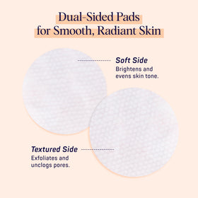 SpaLife pad sweeping cheek demonstrating exfoliation and improved tone