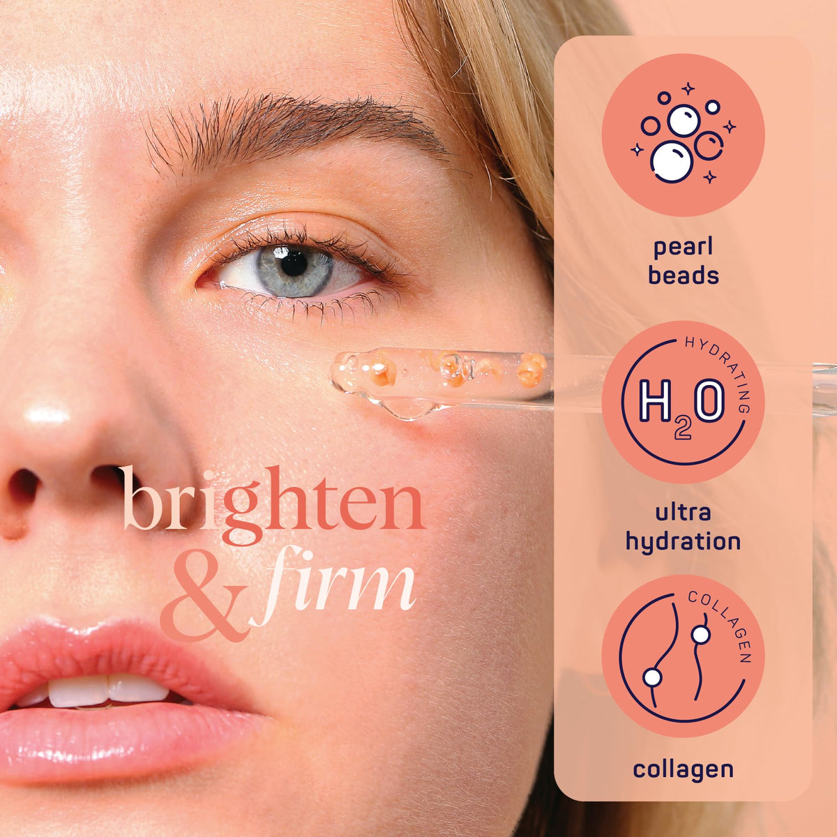 SpaLife before and after split to demonstrate firmer looking, plumper skin