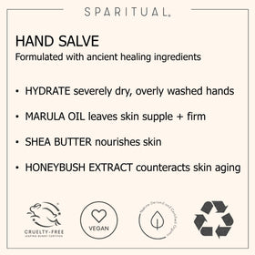 SpaRitual hand applying salve to knuckles for immediate moisturization and comfort