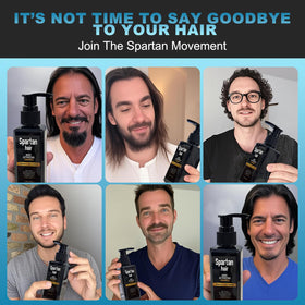 SPARTAN HAIR after styling lifestyle shot showing fuller, smoother-looking hair