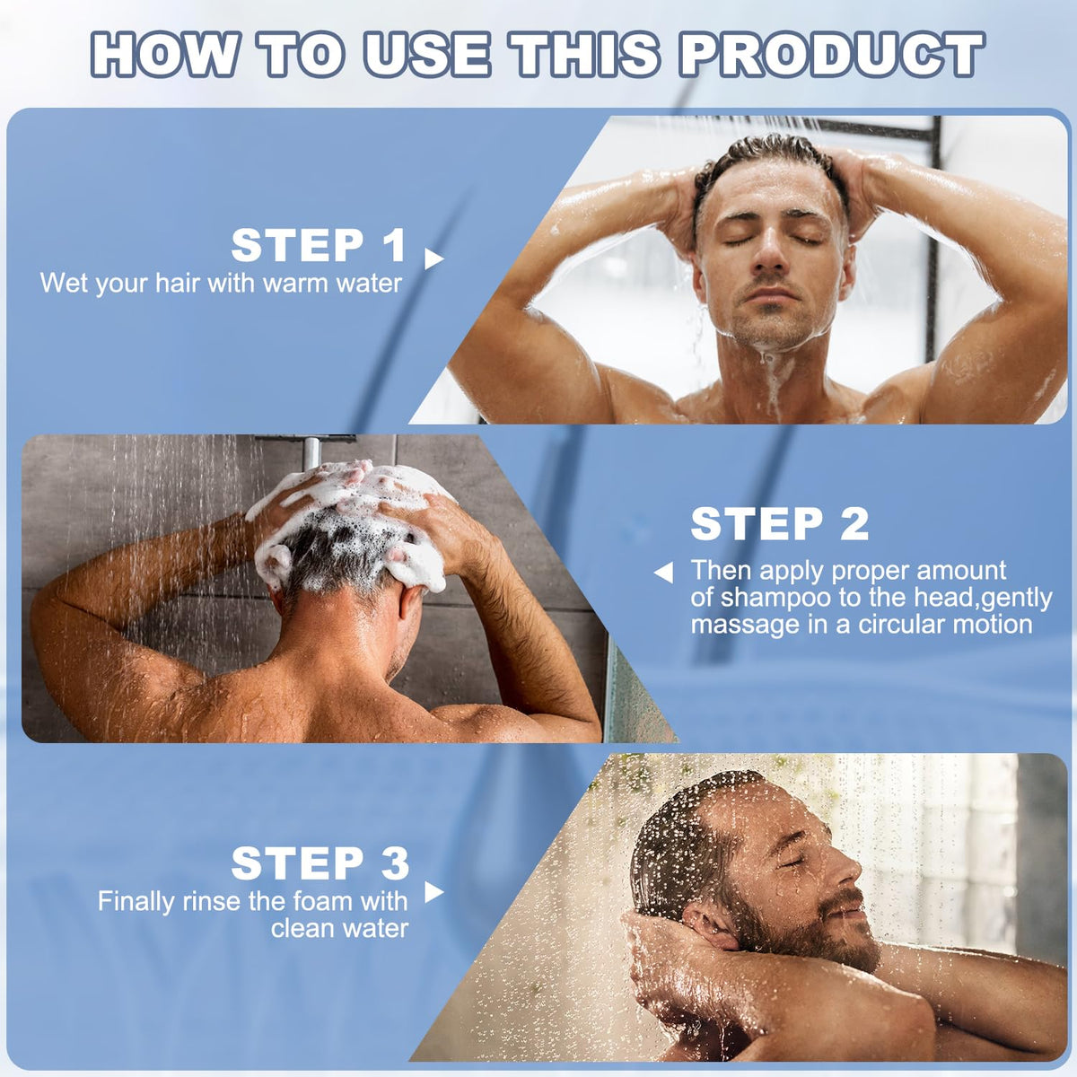 SPARTAN HAIR shampoo on bathroom shelf in lifestyle setting for daily routine convenience