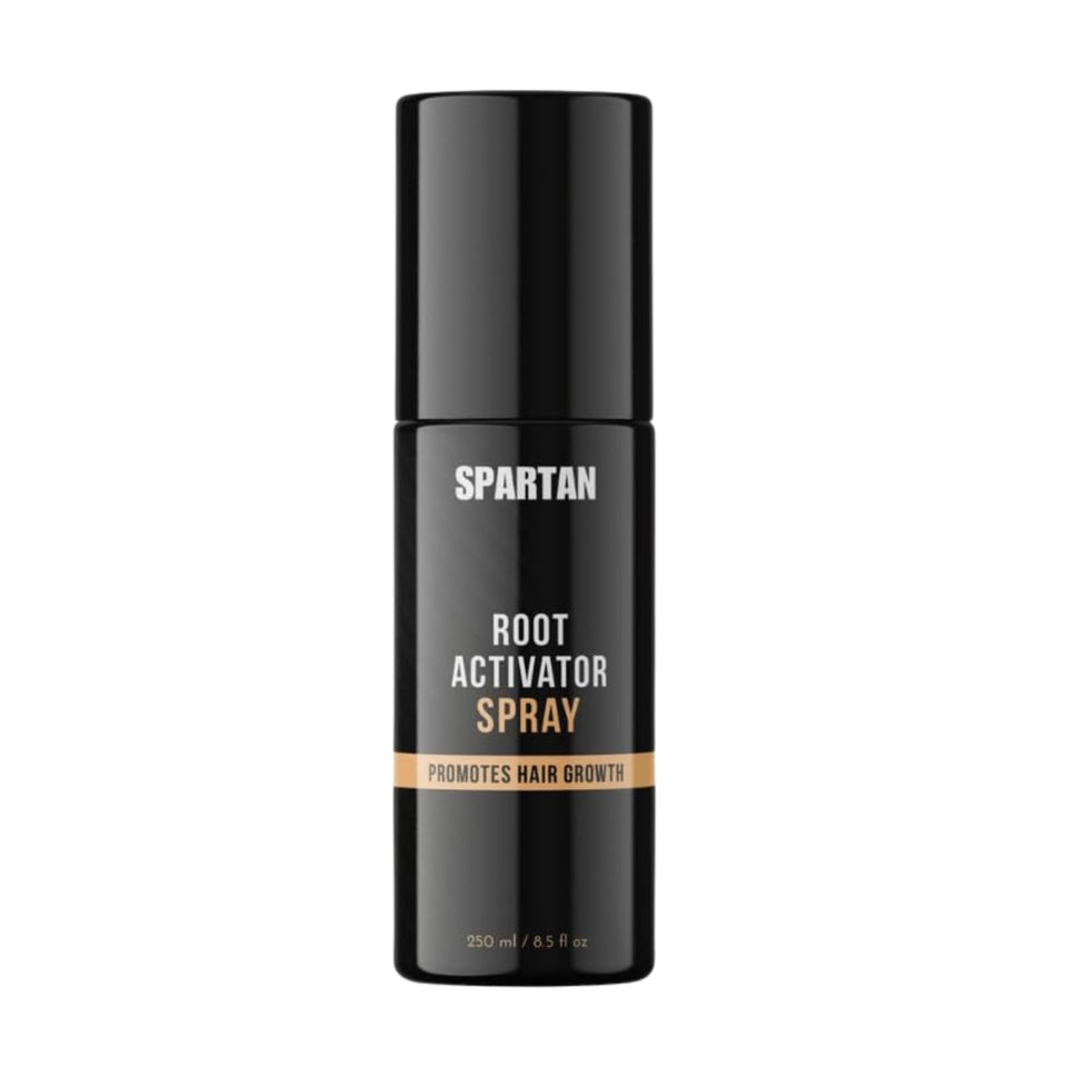 SPARTAN front packaging showing bottle and label for confident grooming