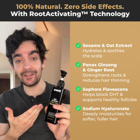 SPARTAN bottle in hand for scale showing travel-friendly size and convenience