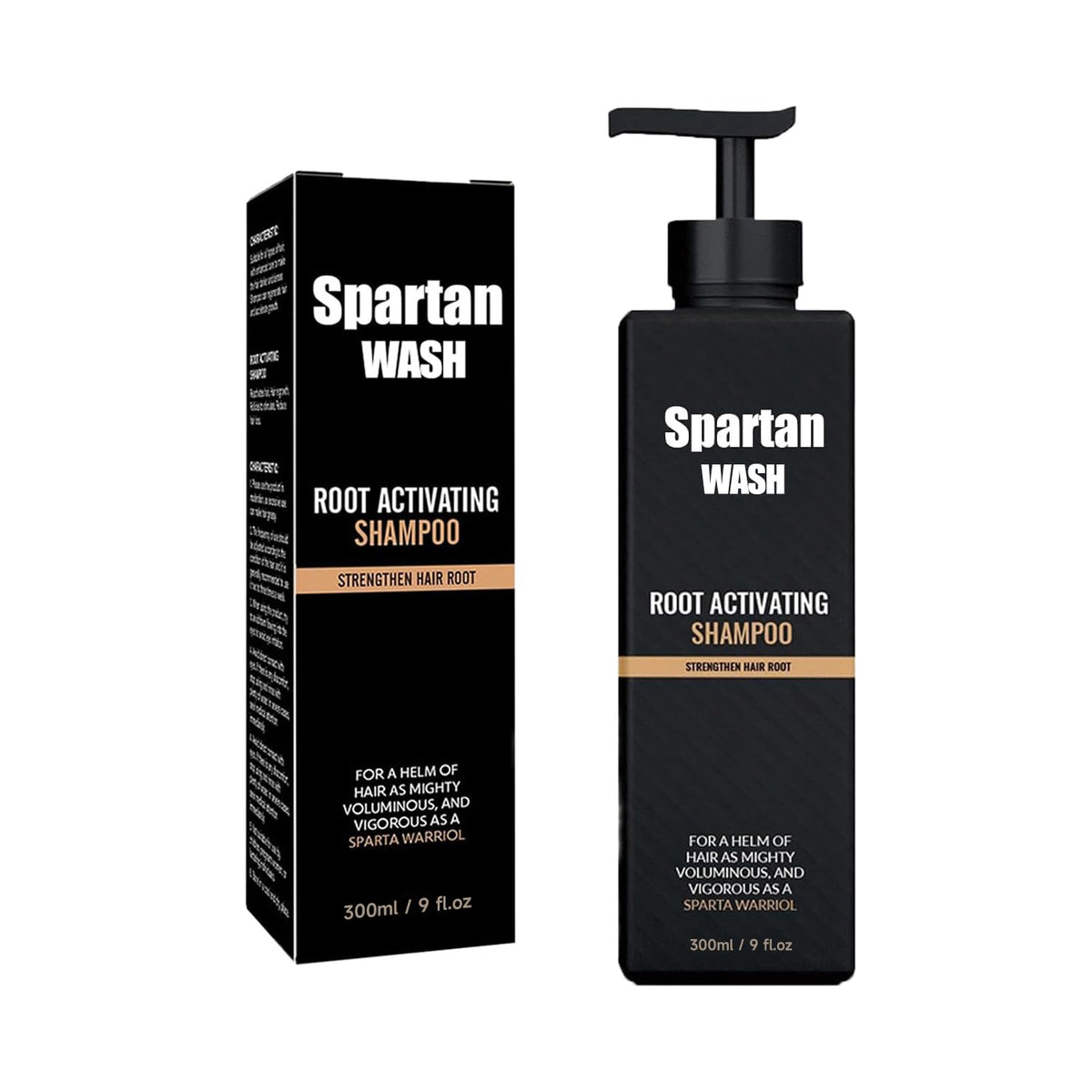 SPARTAN WASH front bottle view showing 300ML and product benefit