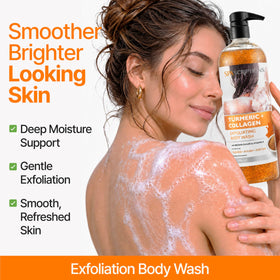 SpaScriptions pump dispensing creamy lather for smooth skin