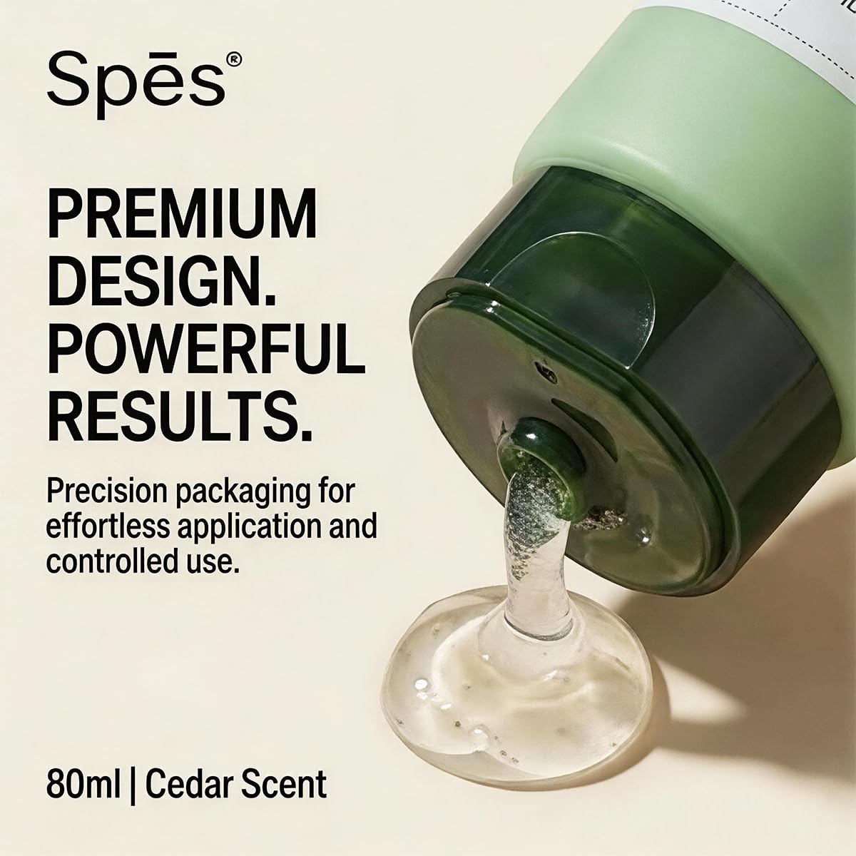 Spes ingredient label closeup highlighting plant extracts and gentle care