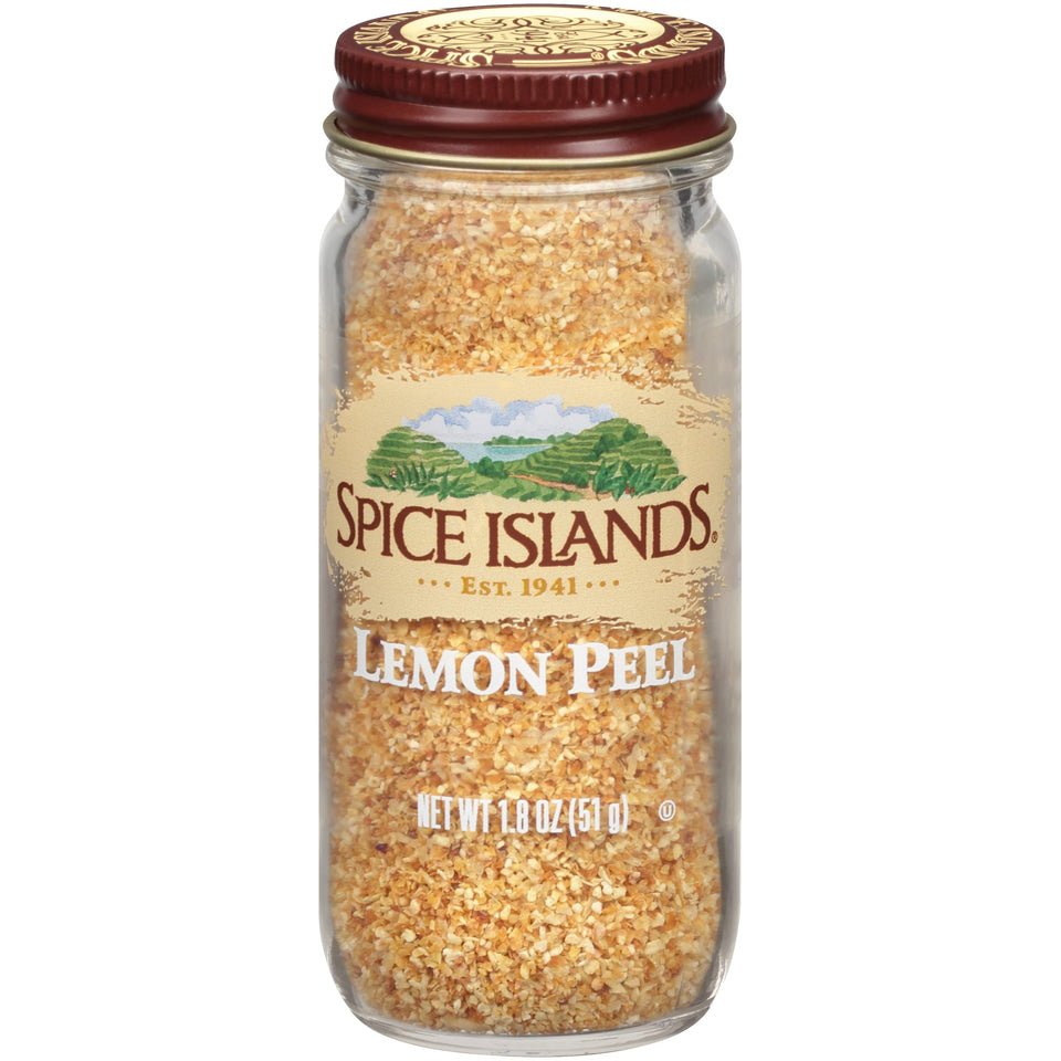 Spice Islands jar front label showing product and size helpful for quick identification