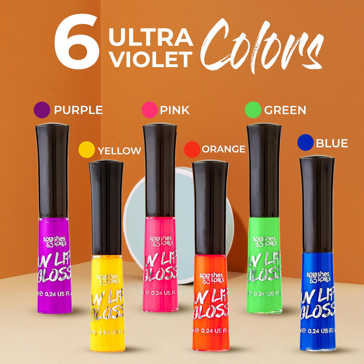 splashes & spills smooth gloss texture swatch showing glossy, moisturizing finish