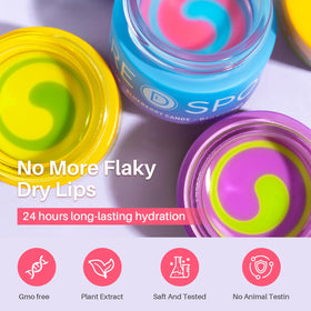 SPODARE close-up texture dual-color balm showing rich moisturizing finish