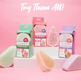 Pedi Scrub displayed in a bathroom setting highlighting at-home spa feel and convenience