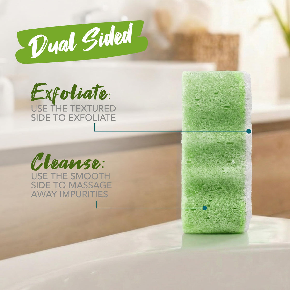 Spongeables next to travel items showing compact size and convenience benefit