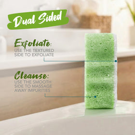 Spongeables next to travel items showing compact size and convenience benefit